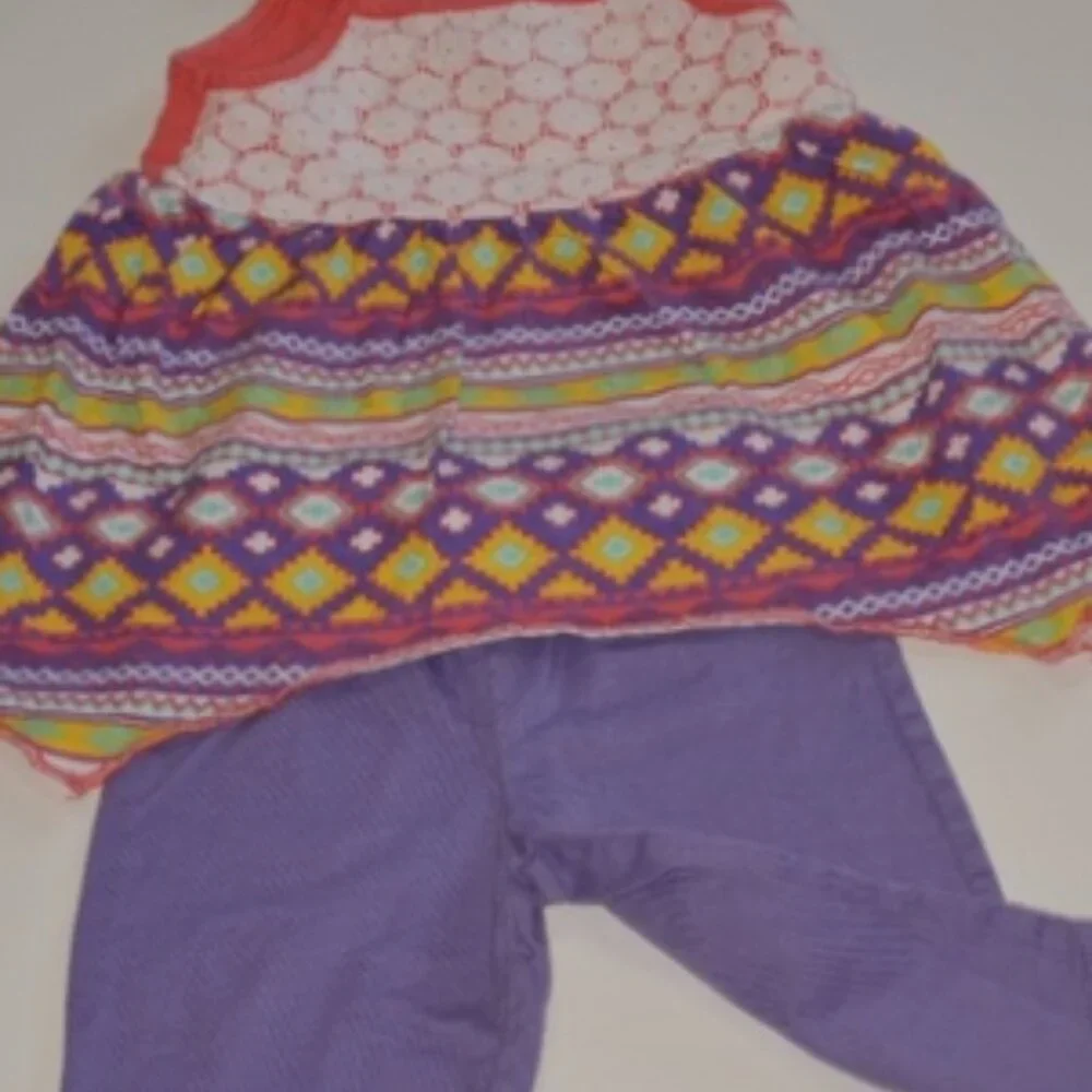 12M‎ Outfits Purple Aztec Prints 4119*